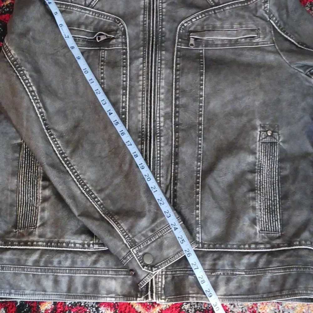 Ameri Mode Vegan Moto Jacket size XL - Picture 12 of 14